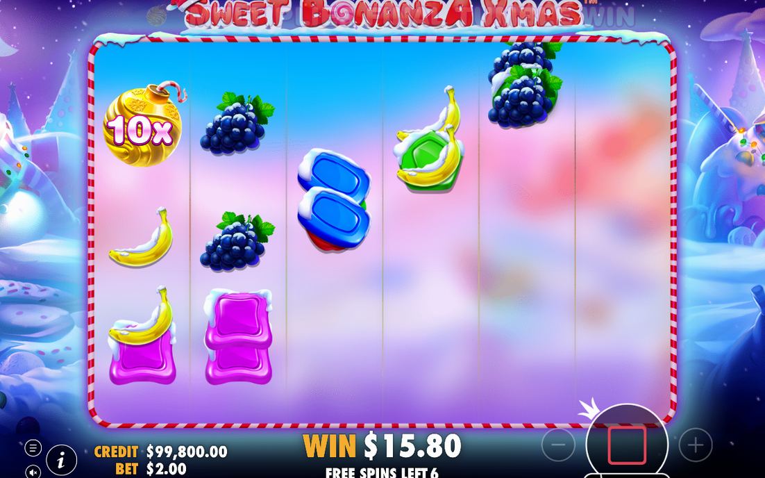 Free Spins med djupt blålila bakgrund och glittrande partiklar